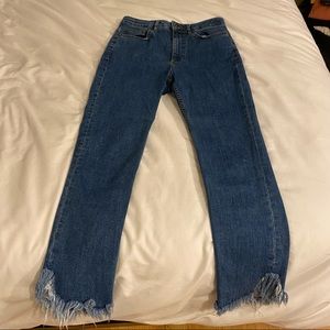 High Waisted Cigarette Jeans